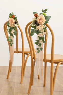 Aisle & Chair Decor in Apricot & Sage
