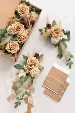 Aisle & Chair Decor in Apricot & Sage