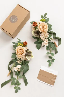 Aisle & Chair Decor in Apricot & Sage
