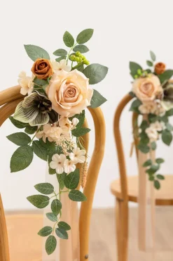 Aisle & Chair Decor in Apricot & Sage (Set of 2) | Clearance