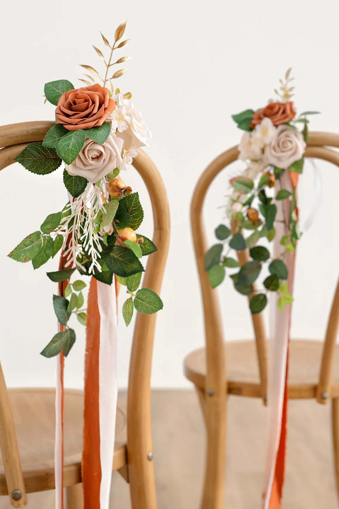 Aisle & Chair Decor in Burnt Orange