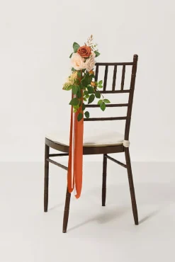 Aisle & Chair Decor in Burnt Orange