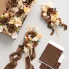 Aisle & Chair Decor in Earth Brown & Butter Yellow