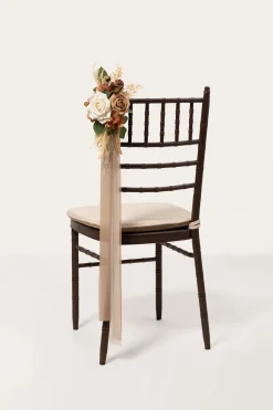 Aisle & Chair Decor in Earth Brown & Tawny Beige