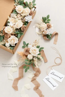 Aisle & Chair Decor in White & Beige | Clearance