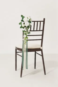 Aisle & Chair Decor in White & Sage