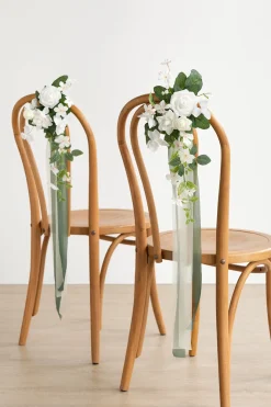 Aisle & Chair Decor in White & Sage