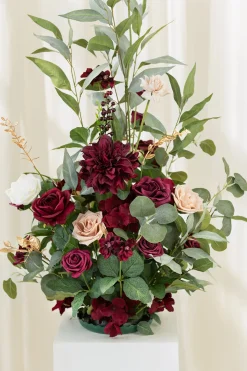 Altar Decor Free-Standing Flowers in Romantic Marsala