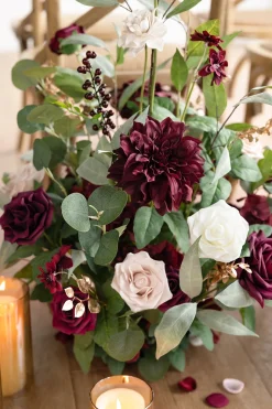 Altar Decor Free-Standing Flowers in Romantic Marsala
