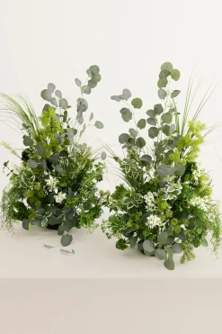 Altar Decor Free-Standing Flowers in Sage & Green | Clearance