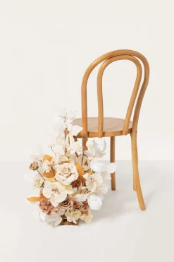 Altar Decor Free-Standing Flowers in Tawny Beige & Sand Beige | Clearance