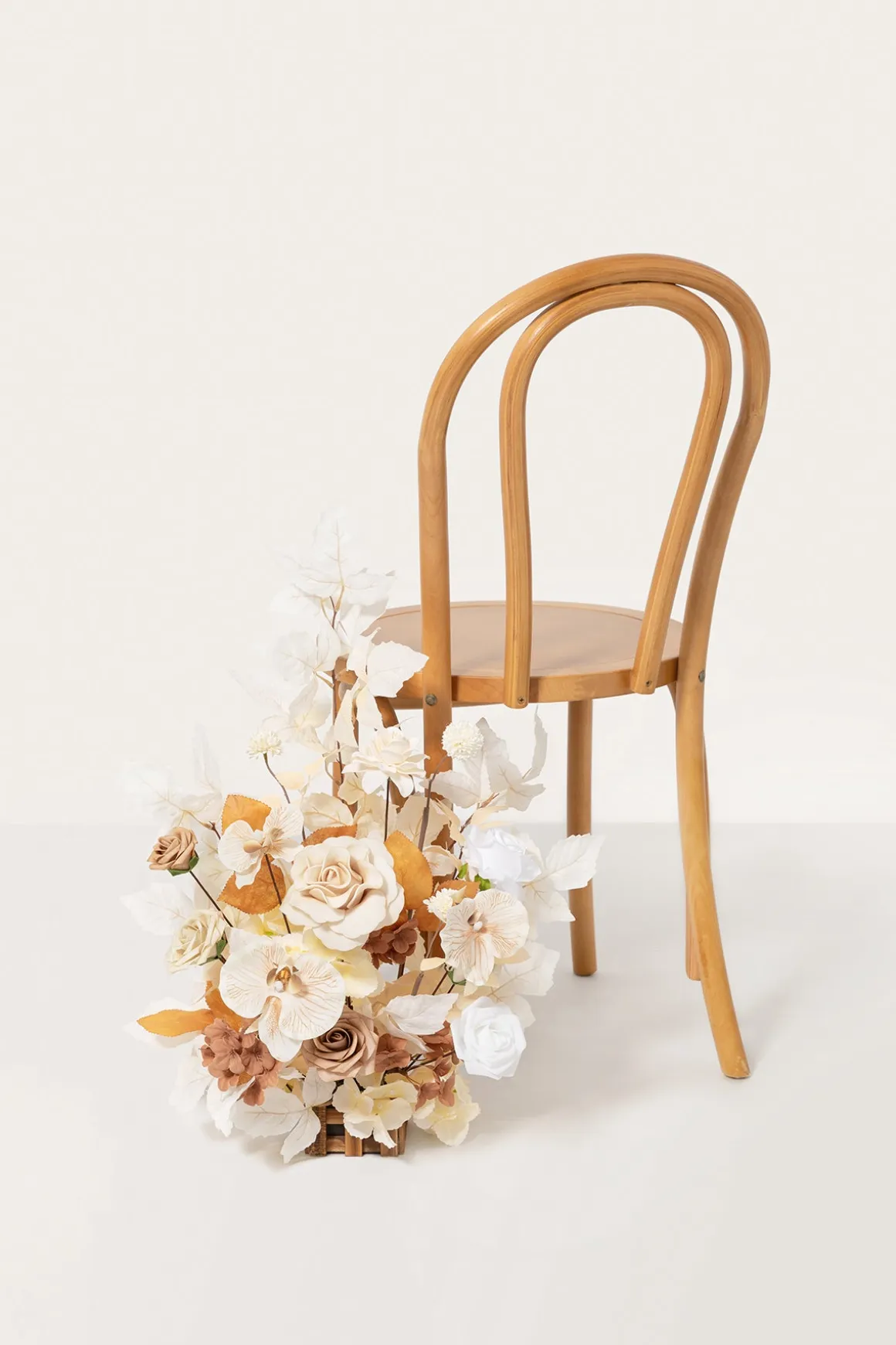 Altar Decor Free-Standing Flowers in Tawny Beige & Sand Beige | Clearance