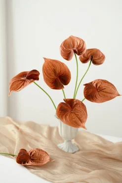 15" Anthurium Flowers with Stem