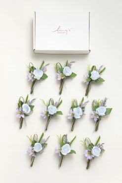 Boutonnieres for Guests in Ethereal Purple Dream | Clearance