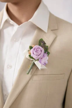 Boutonnieres for Guests in Lilac | Clearance