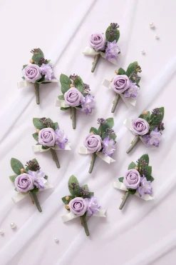 Boutonnieres for Guests in Lilac | Clearance
