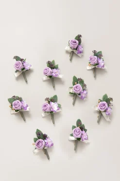 Boutonnieres for Guests in Lilac | Clearance