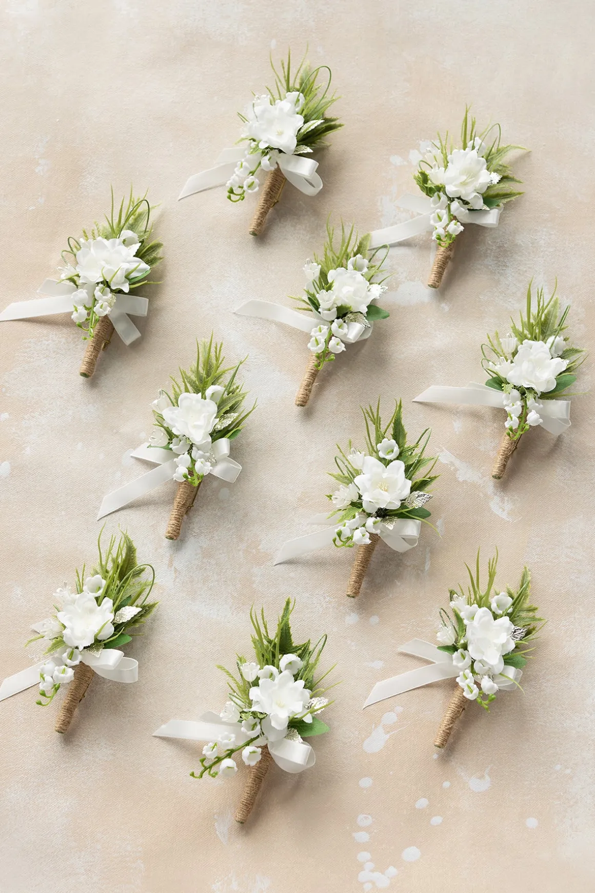 Boutonnieres for Guests in May Lily & Olive