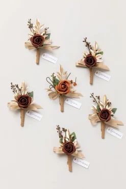 Boutonnieres in Amber