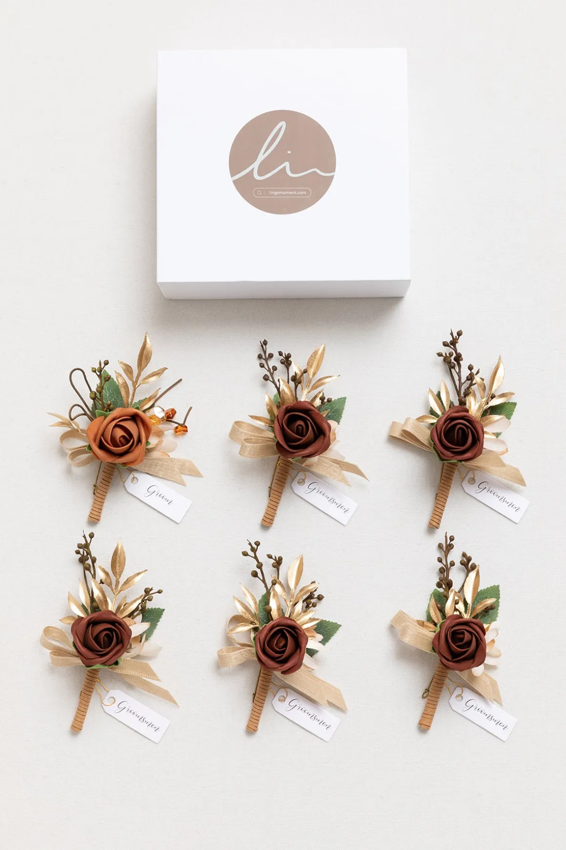 Boutonnieres in Amber