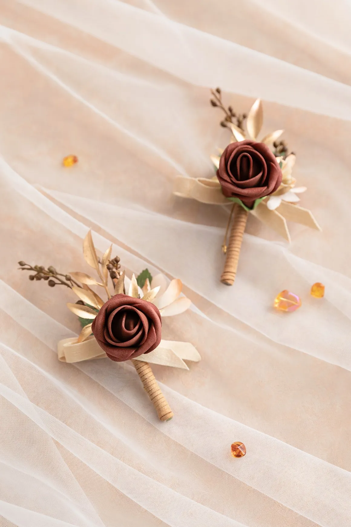 Boutonnieres in Amber