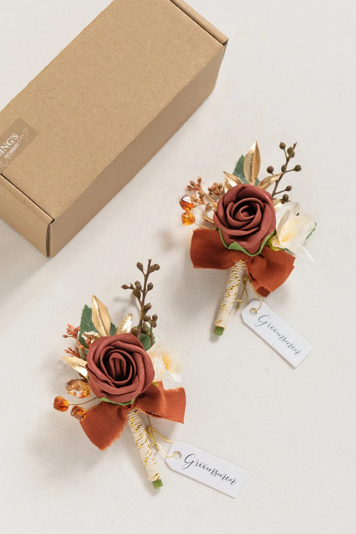 Boutonnieres in Amber