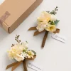 Boutonnieres in Earth Brown & Butter Yellow | Clearance