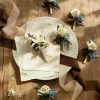 Boutonnieres in Earth Brown & Tawny Beige (Set of 6)