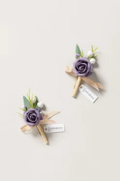 Boutonnieres in Lilac