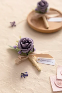 Boutonnieres in Lilac (Set of 2) | Clearance