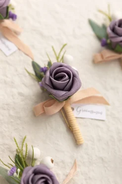 Boutonnieres in Lilac (Set of 6) | Clearance