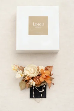 Boutonnieres in Rust & Sepia | Clearance