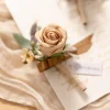 Boutonnieres in Sand Beige & Sage | Clearance