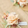 Boutonnieres in Sunset Terracotta