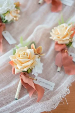 Boutonnieres - Sunset Terracotta (Set of 6)