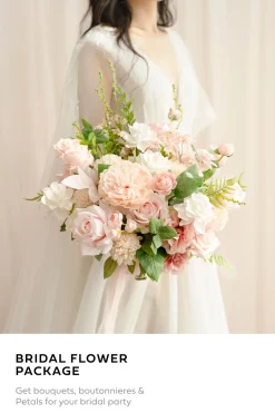 Bridal Flower Package in Blush & Cream | Clearance