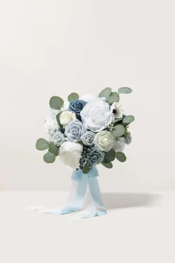 Bridal Flower Package in Dusty Blue & Navy | Clearance