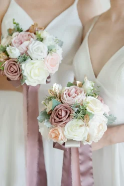 Bridal Flower Package in Dusty Rose & Cream | Clearance