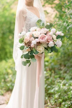 Bridal Flower Package in Dusty Rose & Cream | Clearance