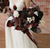 Bridal Flower Package in Moody Burgundy & Black