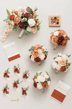 Bridal Flower Package in Sunset Terracotta (Copy)