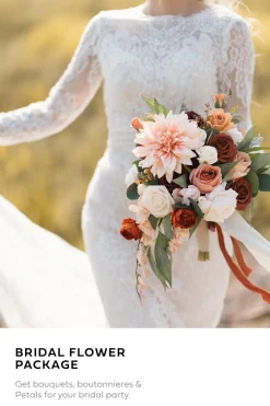 Bridal Flower Package in Sunset Terracotta (Copy)