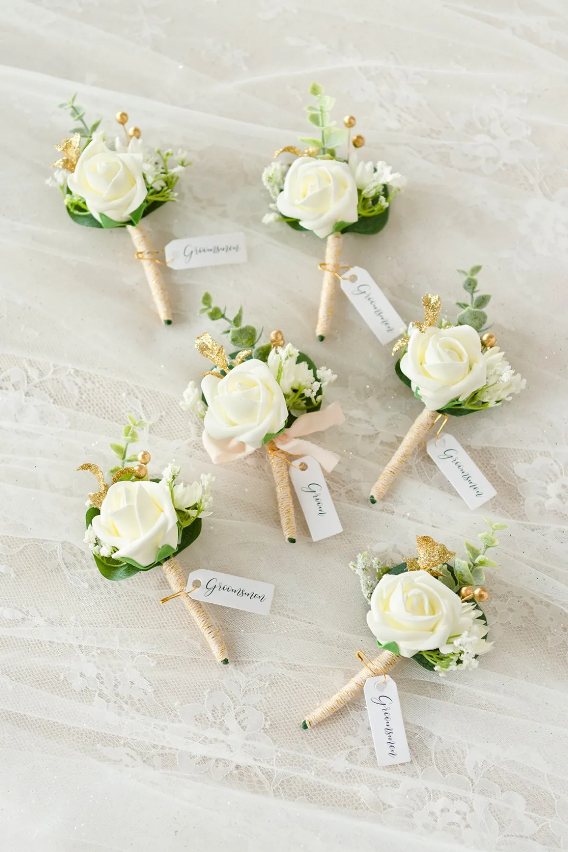 Bridal Flower Package in White & Sage | Clearance