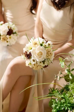 Bridesmaid Bouquet in Earth Brown & Tawny Beige | Clearance