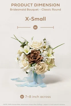 Bridesmaid Bouquet in Earth Brown & Tawny Beige (Set of 1)