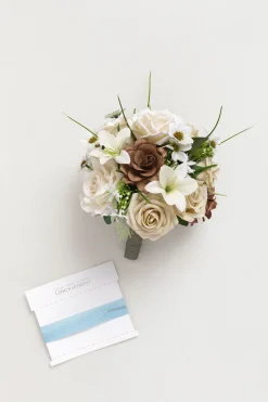 Bridesmaid Bouquet in Earth Brown & Tawny Beige (Set of 1)