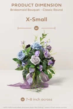Bridesmaid Bouquet in Ethereal Purple Dream