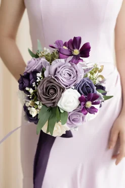 Bridesmaid Bouquet in Lilac & Cream | Clearance