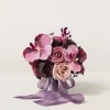 Bridesmaid Bouquet in Plum Velvet Wedding (Set of 1) | Clearance