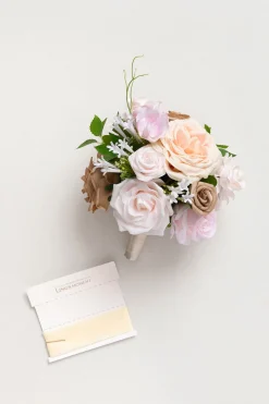 Bridesmaid Bouquet in Powder Pink & Sand Beige（Set of 1 ）